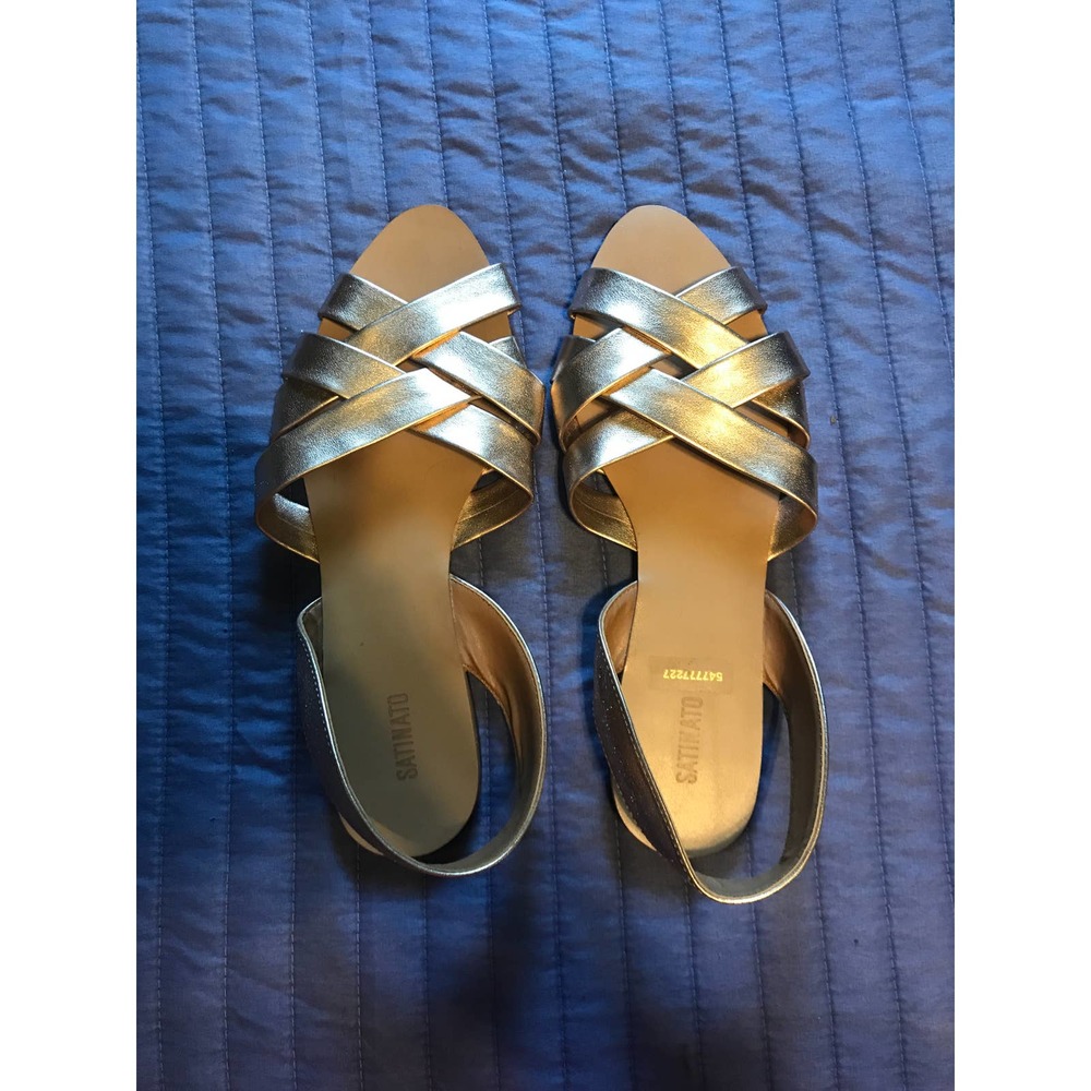 Satinado Brazilian Sandals 37 Gold